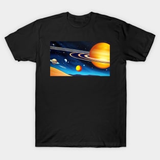 Solar system art T-Shirt